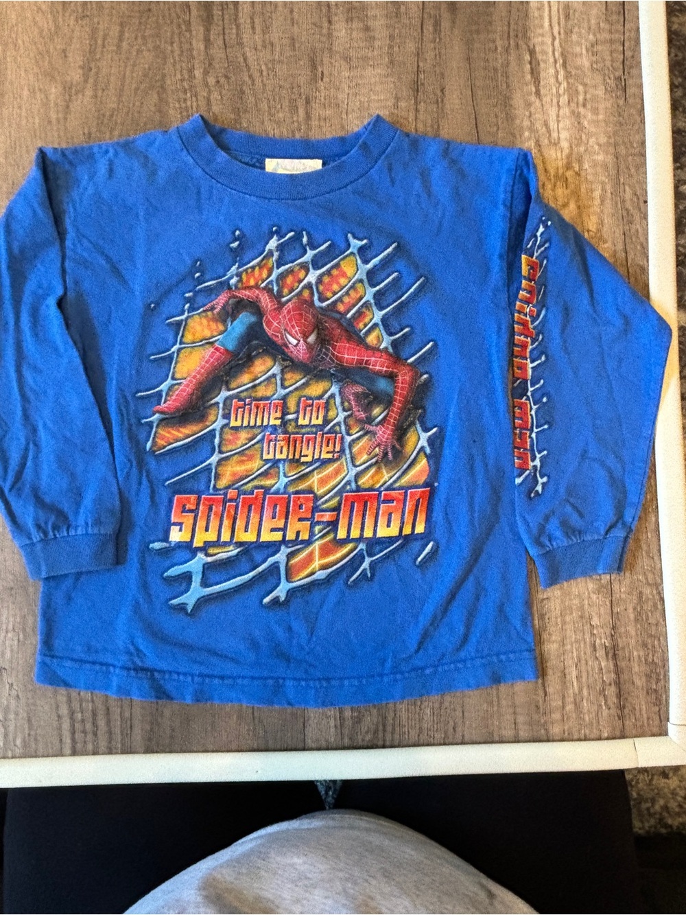 Vintage 2000s Y2K Spider-Man 2 Graphic long sleeve tee t-shirt boys youth medium